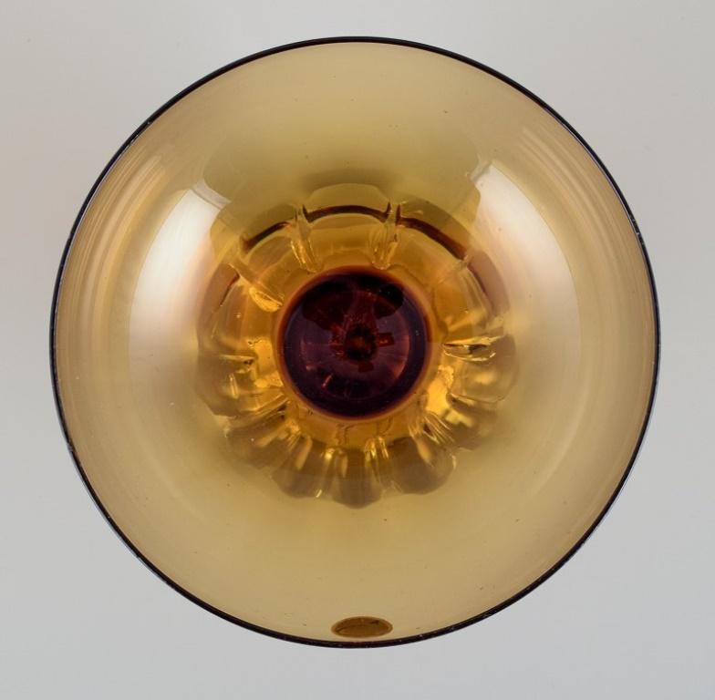 Åseda Glasbruk. Six cocktail glasses/dessert bowls in mouth-blown art glass For Sale 1