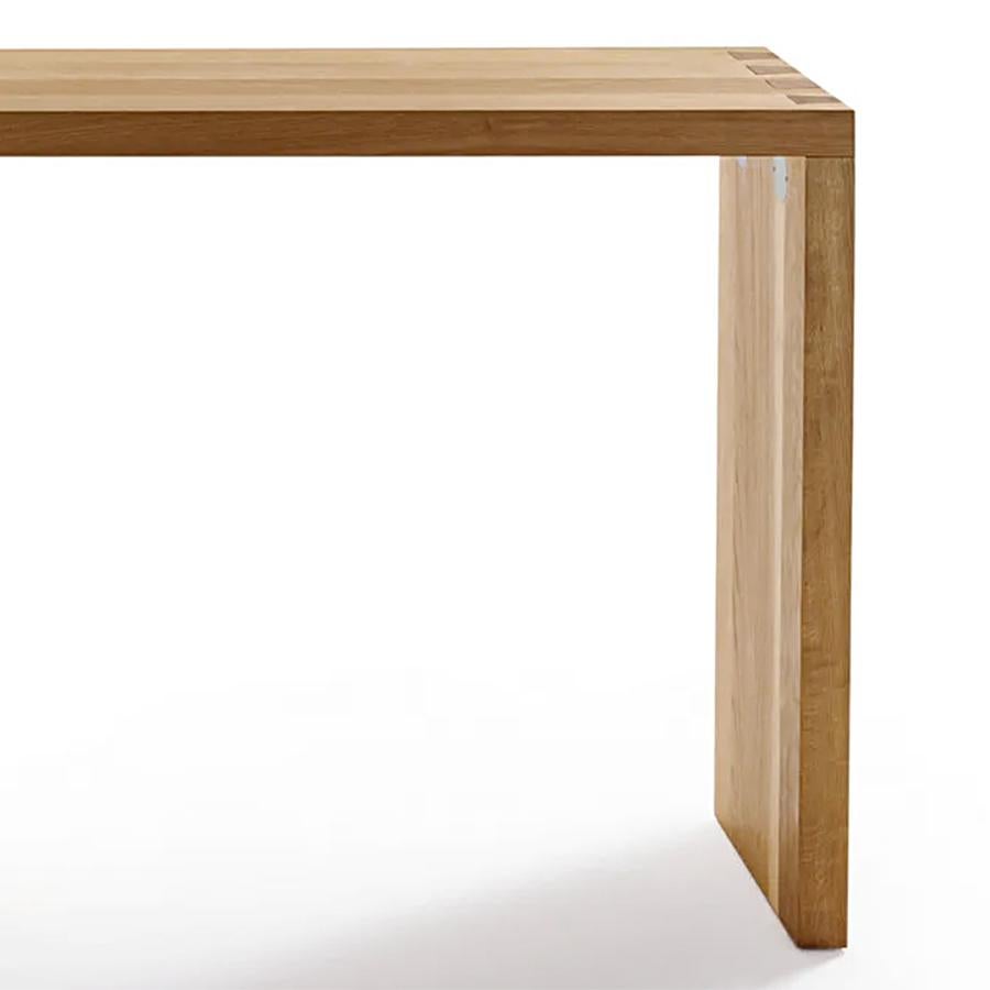 Contemporary Aselta Oak Console Table For Sale