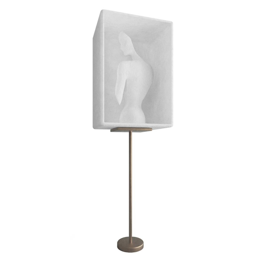 Aseptic II floor lamp by The Async
Dimensions: D 46 x W 60 x W190 cm
Materials: brass, glass & resin composite
Edition of 10 + 2 A/P

All our lamps can be wired according to each country. If sold to the USA it will be wired for the USA for