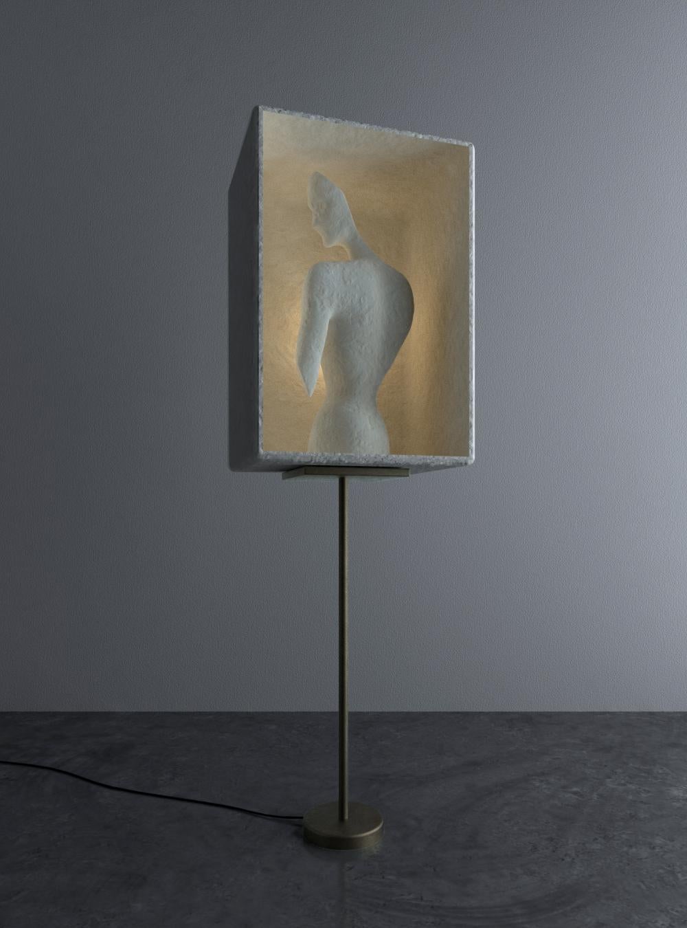 Brass Aseptic II Floor Lamp by the Async For Sale