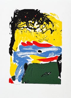 Asger Jorn (1914-1973) - Serigrafía en color sobre papel - 1970