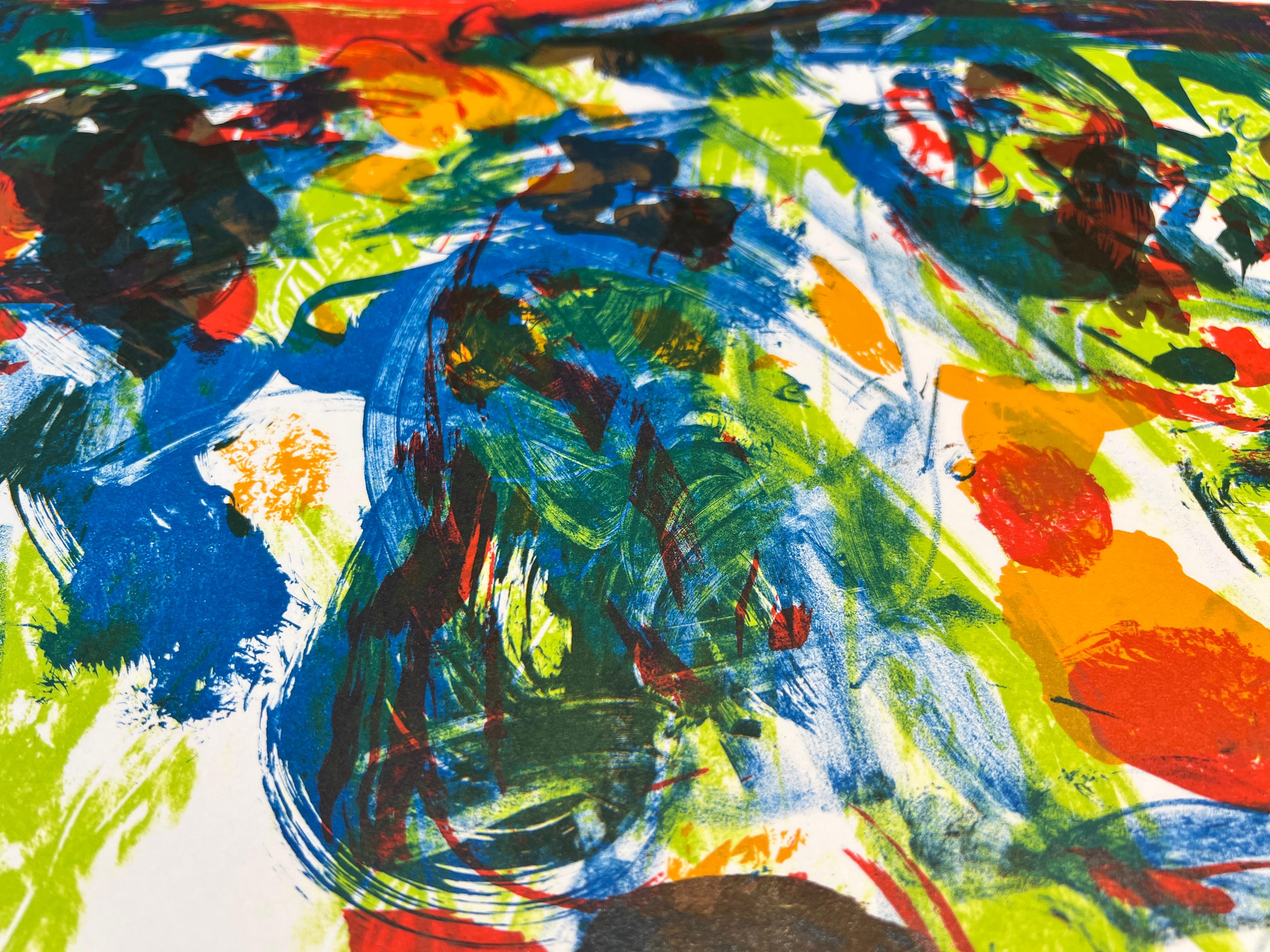 Asger Jorn (1914-1973) - Coloured lithograph on paper - 1969 For Sale 9