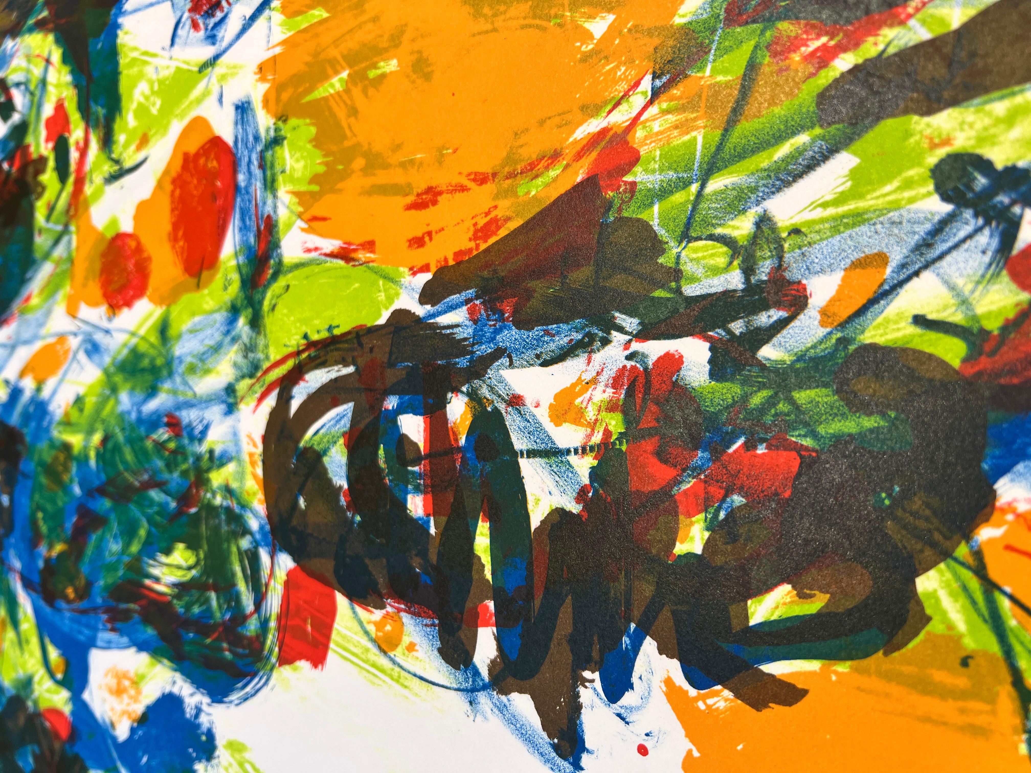 Asger Jorn (1914-1973) - Coloured lithograph on paper - 1969 For Sale 10