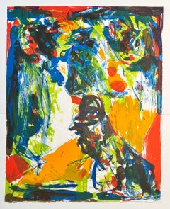 Asger Jorn (1914-1973) - Litografia colorata su carta - 1969