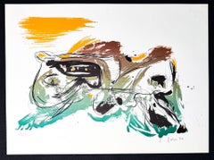 Asger Jorn (1914-1973) - Cuba - lithographie sur papier signée à la main - 1970