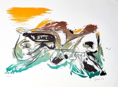 Asger Jorn (1914-1973) - Cuba - lithographie sur papier signée à la main - 1970