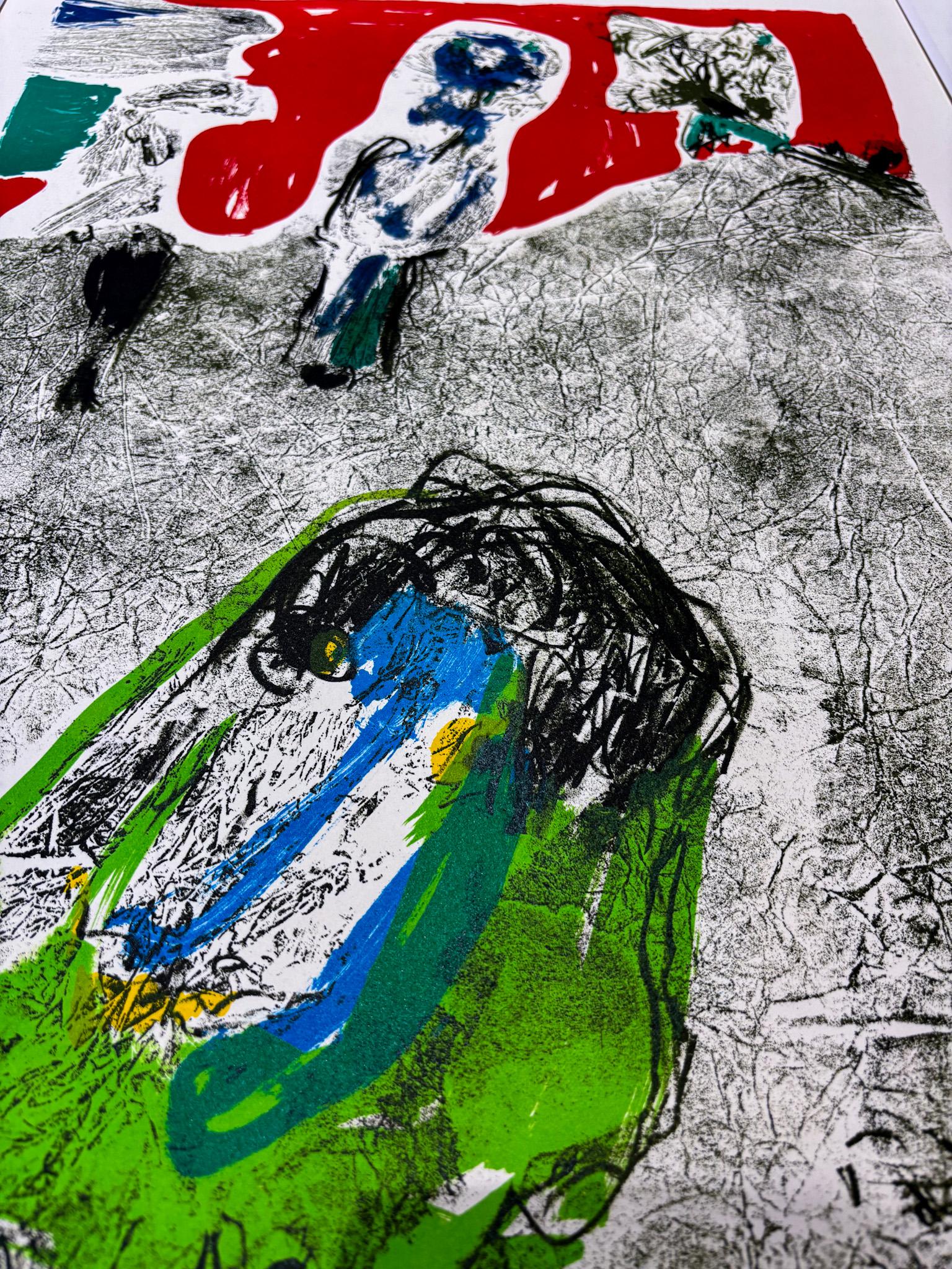 Asger Jorn (1914–1973) – La Vallée des charme – 8-colour lithography – 1969 For Sale 2