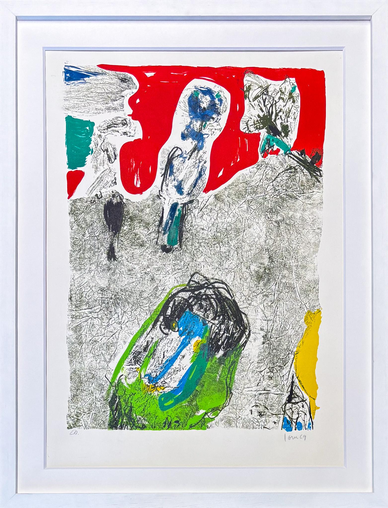 8-colour lithography, edited in 1969.
Limited edition, numbered EA lower left corner.
Hand signed by artist in pencil in the lower right corner.

Paper size: 70 x 49 cm
Framed size: 84.5 x 64.5 cm
Very good conditions.

Bibliography: Werkverzeichnis