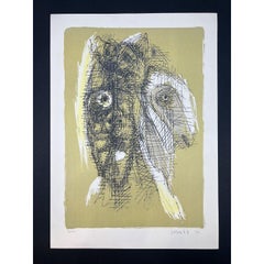 Asger Jorn - Ohne Titel - Hand-Signed Lithography, 1970