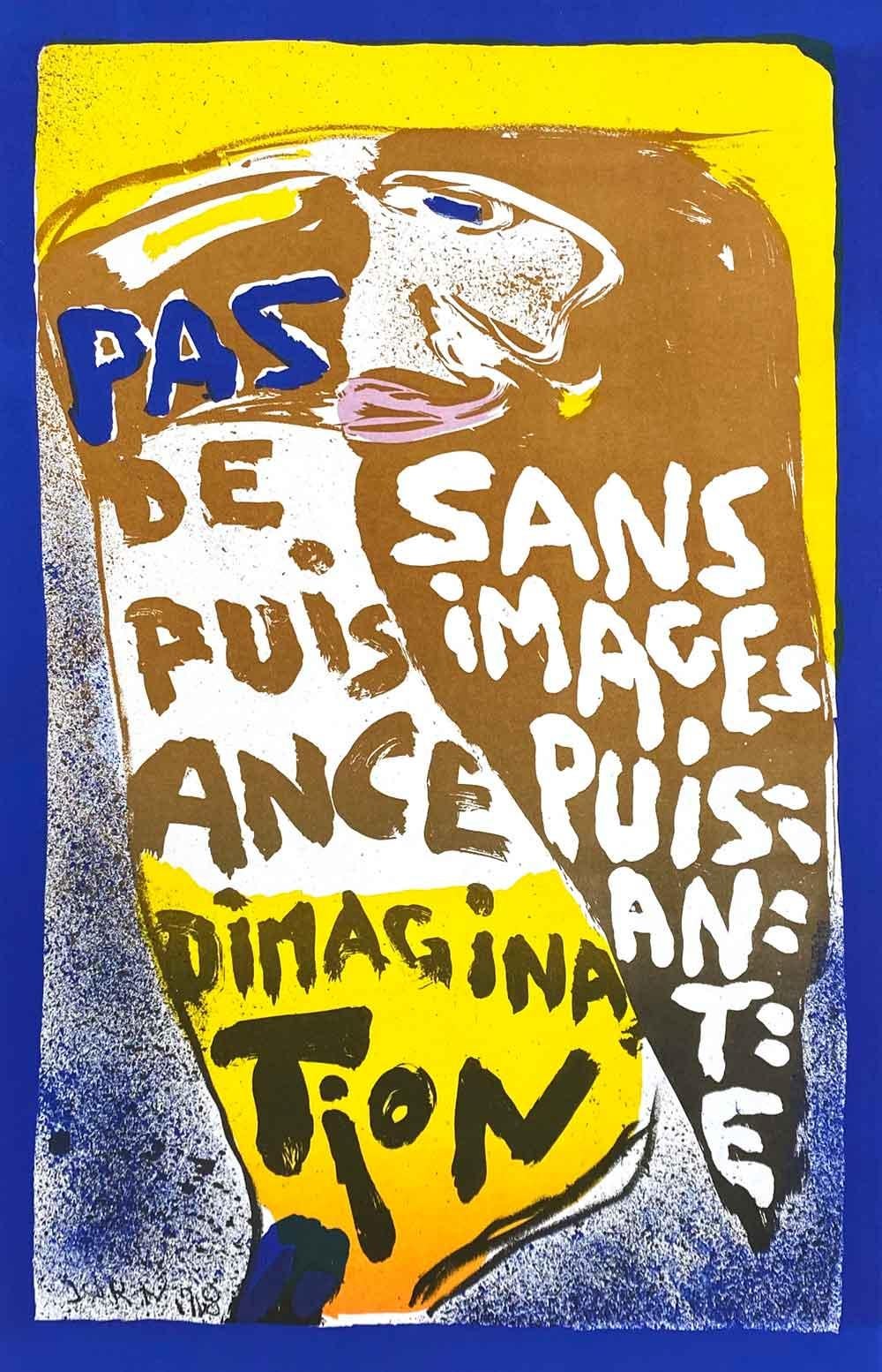 Asger Jorn, Sans titre (affichevolution), 3e, série de 4 affiches en vente 1