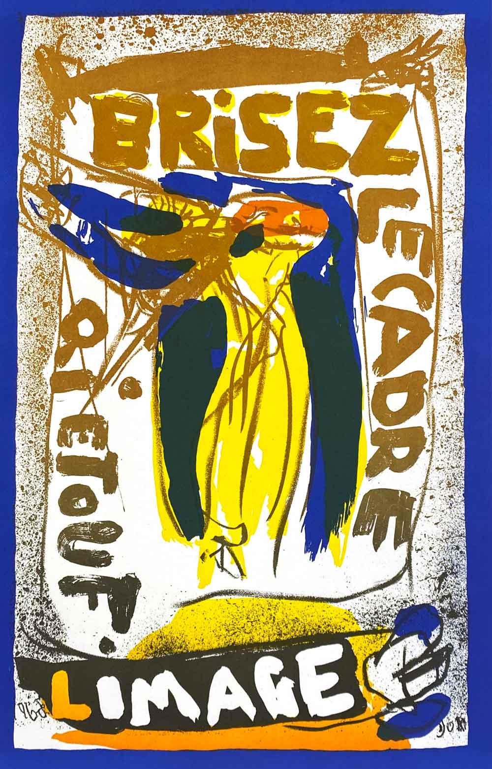 Asger Jorn, Sans titre (affichevolution), 3e, série de 4 affiches en vente 2