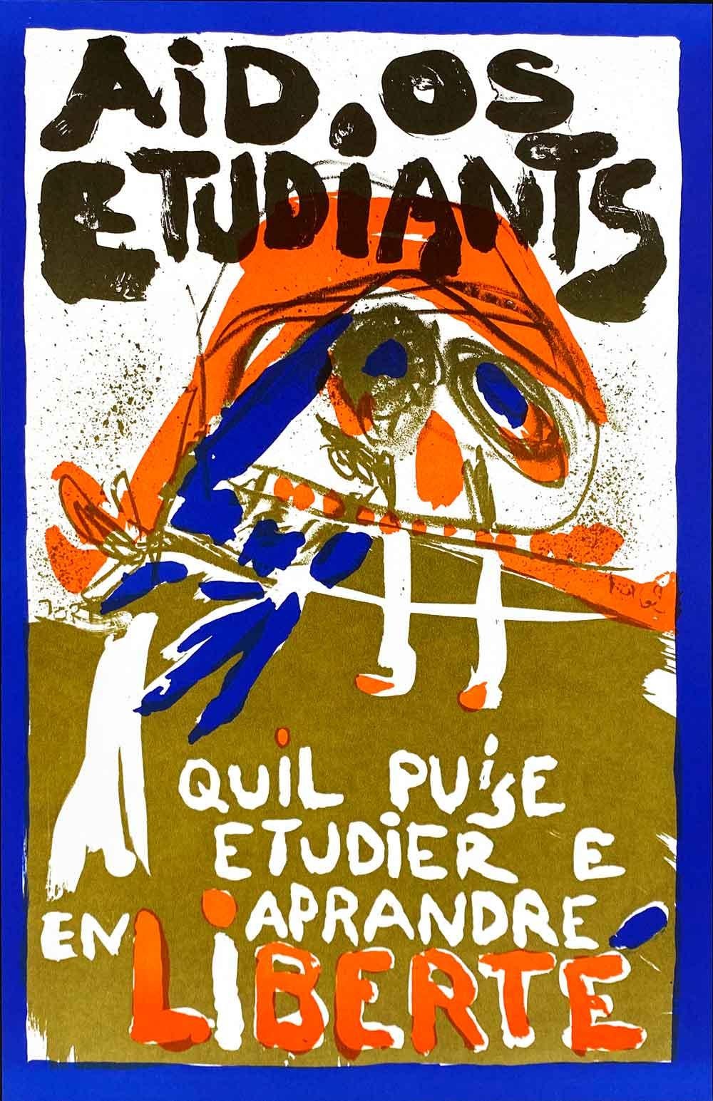Asger Jorn, Sans titre (affichevolution), 3e, série de 4 affiches en vente 3