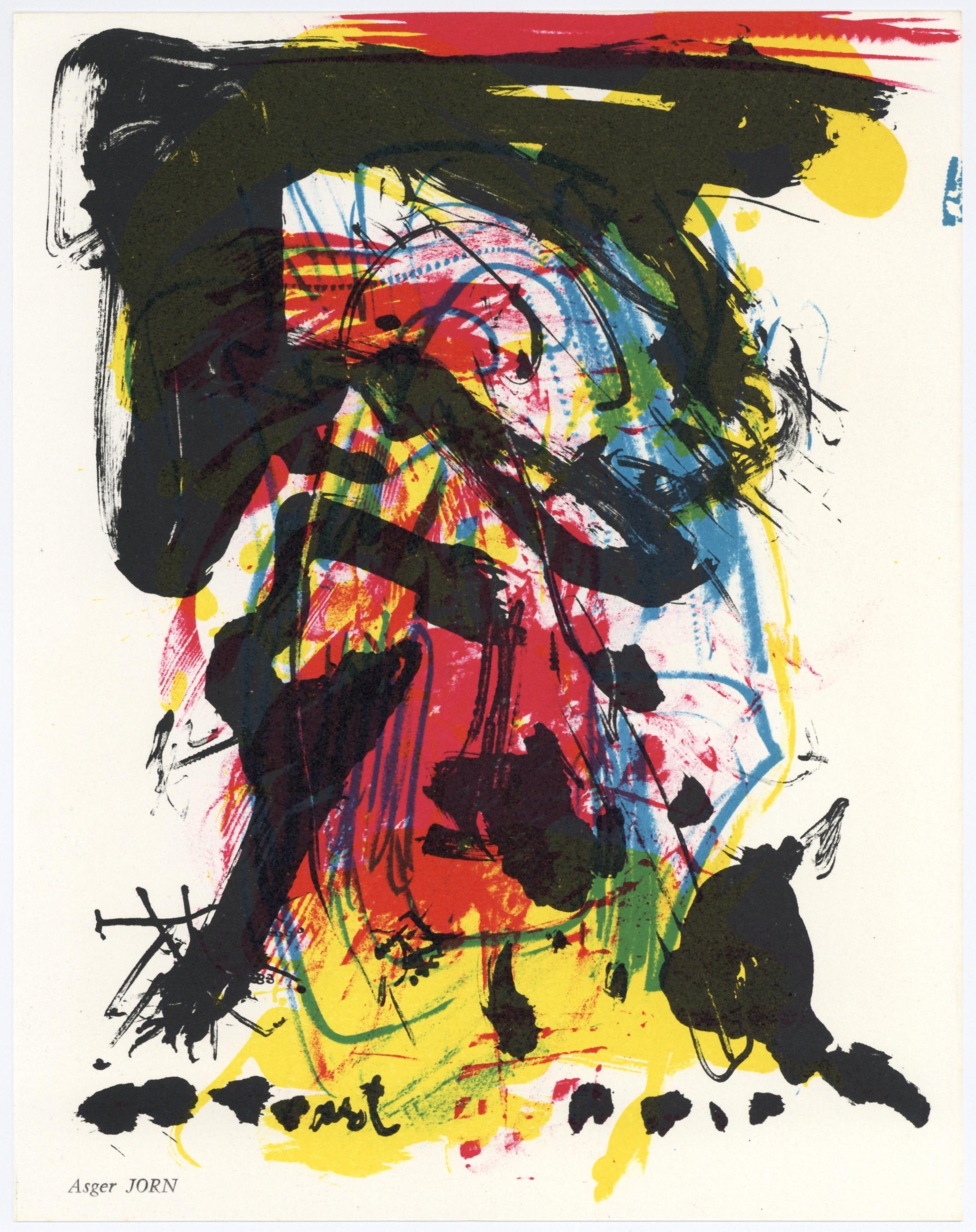 Figurative Print de Asger Jorn - litografía original