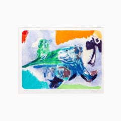 Asger Jorn - “Sulla Strada II” Color Lithograph, 1970, Signed and Numbered 66/75