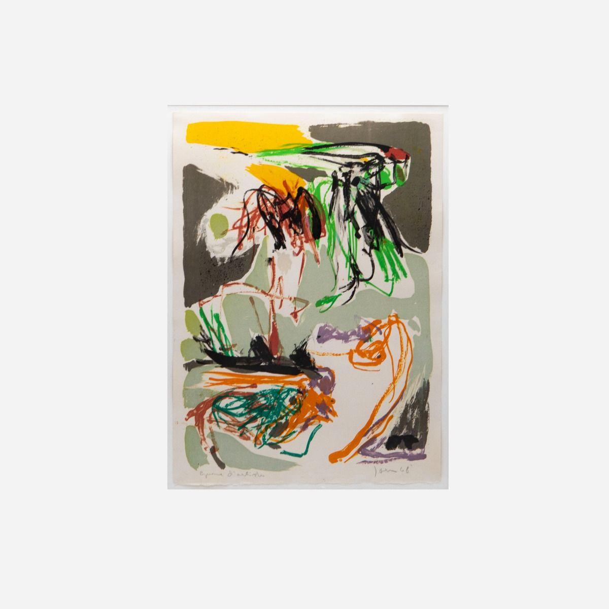 Lithograph, Untitled
Signed Jorn 68.
The lithograph was printed in an edition of 150 copies. This example is inscribed Épreuve d’artiste at the lower left (artist’s proof) and is therefore a particularly rare and sought after special print.

Framed