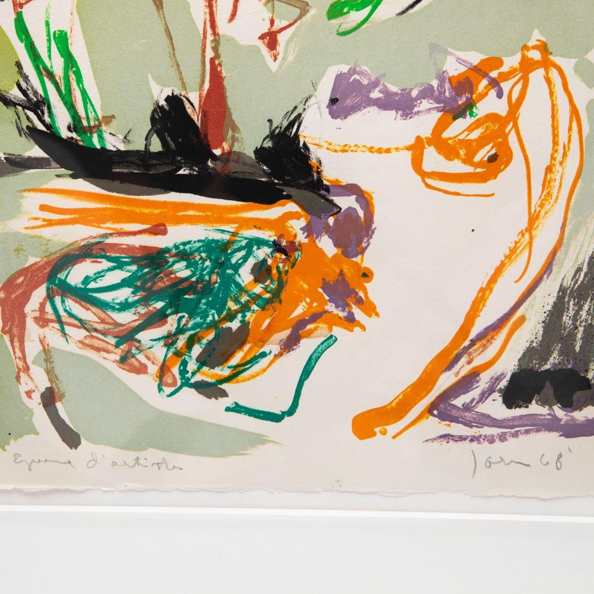 Asger Jorn, Untitled Lithograph, 1968, Signed, Artist’s Proof (Épreuve d’artiste In Good Condition For Sale In Kastrup, DK