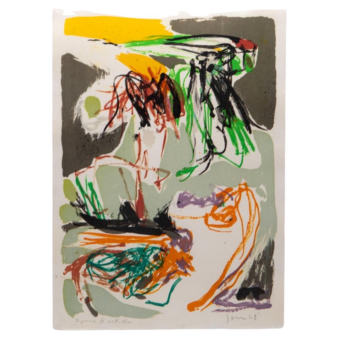 Asger Jorn, Untitled Lithograph, 1968, Signed, Artist’s Proof (Épreuve d’artiste For Sale