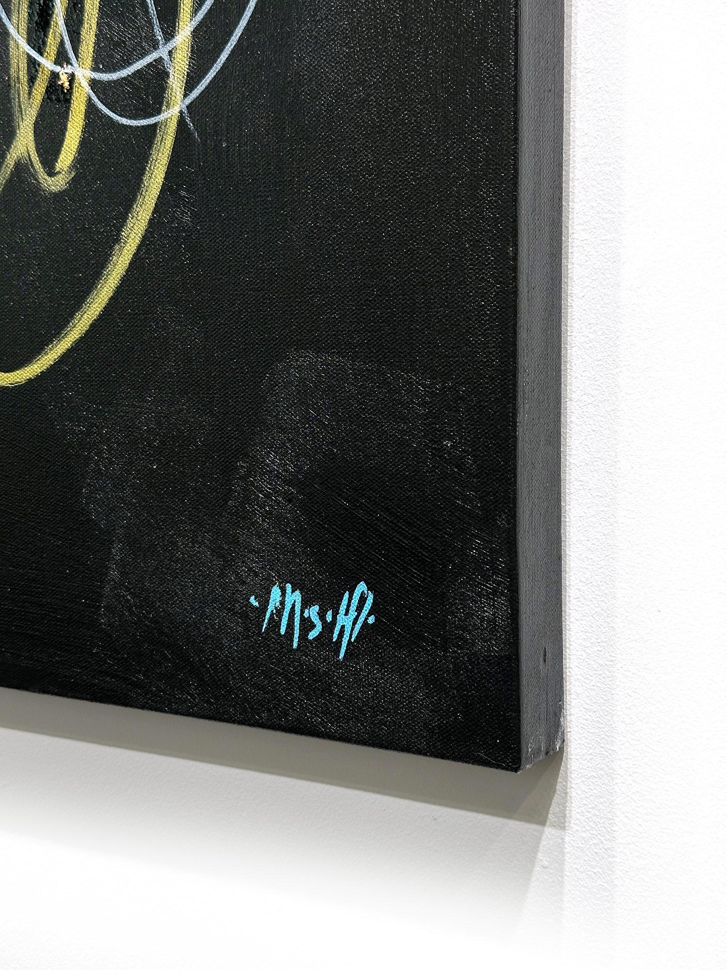 « Look at the Stars, Look at How They Shine for You », peinture de papillons sur toile en vente 9