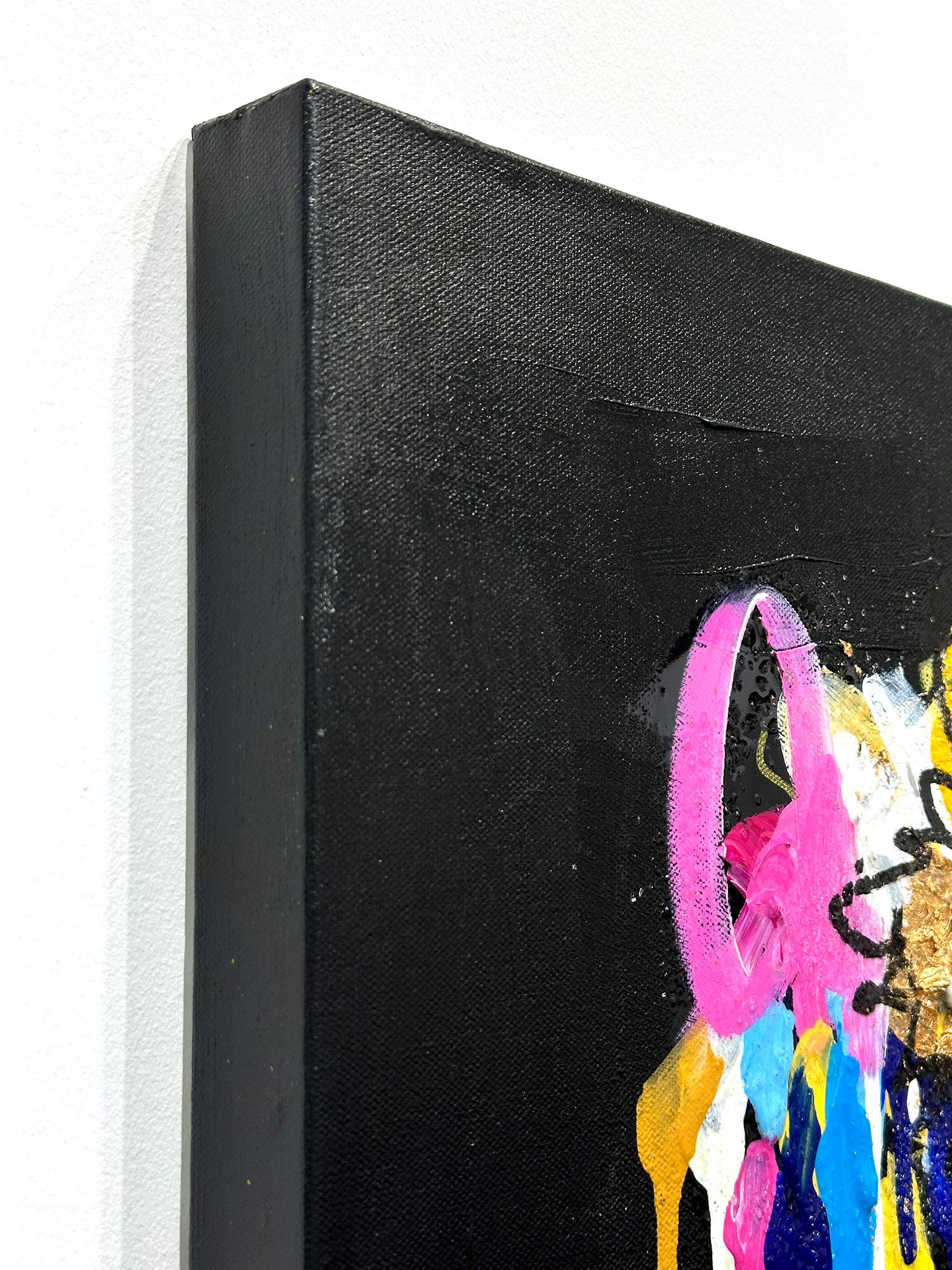 « Look at the Stars, Look at How They Shine for You », peinture de papillons sur toile en vente 11
