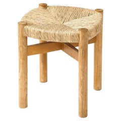 Ash and Cord Stool by Charlotte Perriand, France, c. 1960