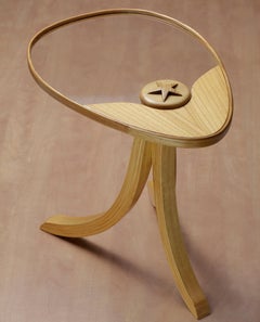 Ash and Elms Wood Side Table the Netherlands by Sordile
