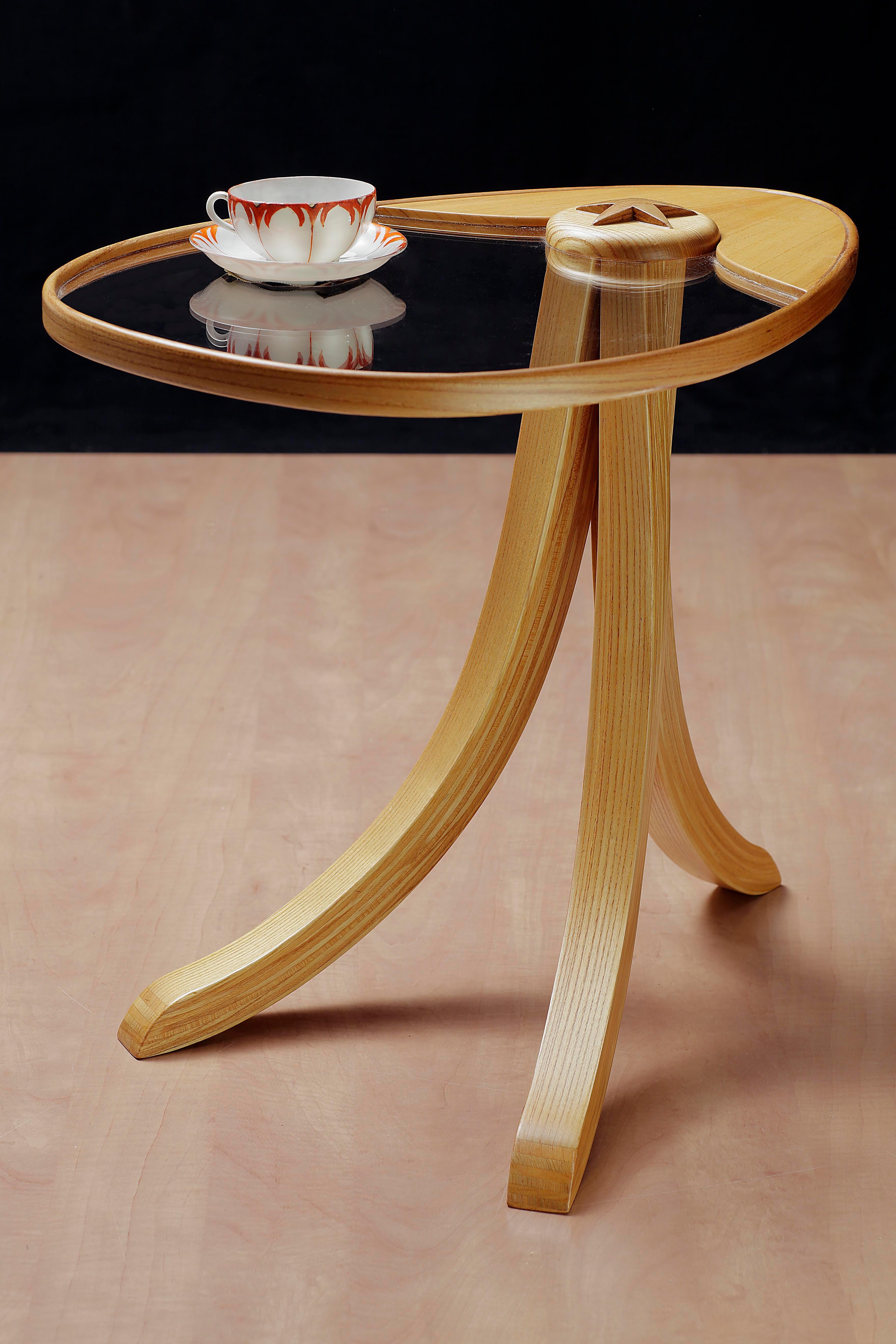 Woodwork Ash and Elms Wood Side Table the Netherlands by Sordile For Sale