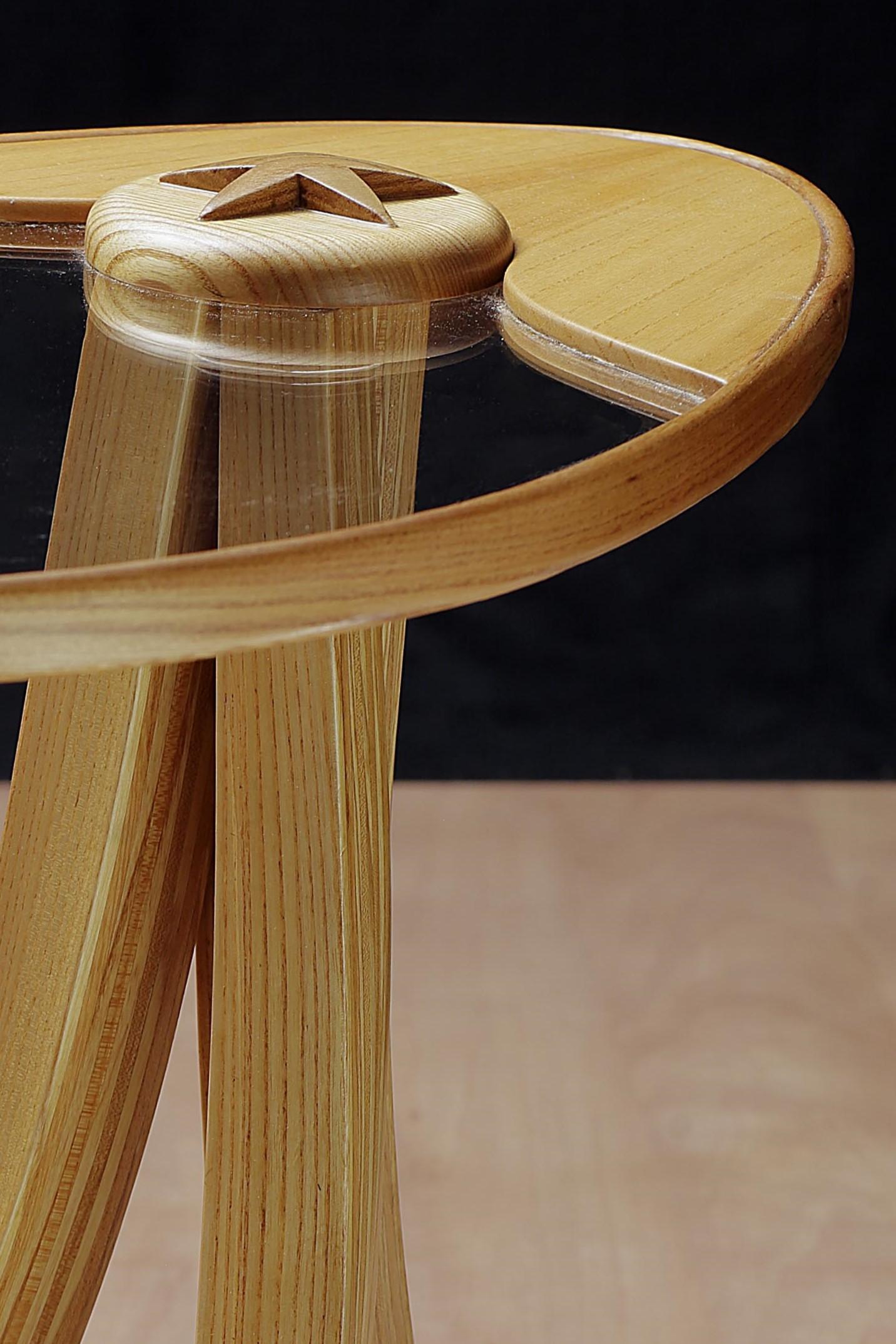 Ash and Elms Wood Side Table the Netherlands by Sordile In Good Condition For Sale In DE MEERN, UT