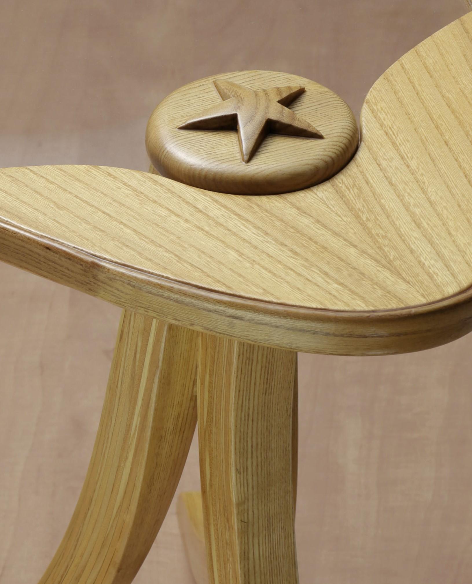 Ash and Elms Wood Side Table the Netherlands by Sordile For Sale 1