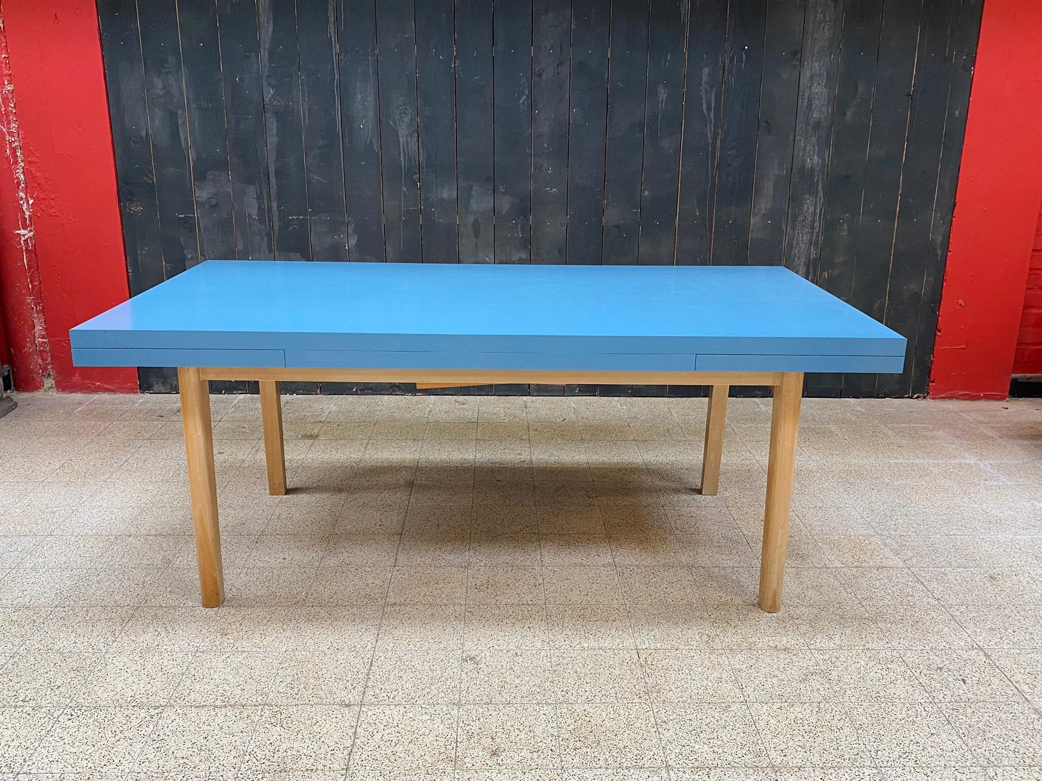 Mid-Century Modern Ash and Laminate Table Reconstruction Period, circa 1950 For Sale