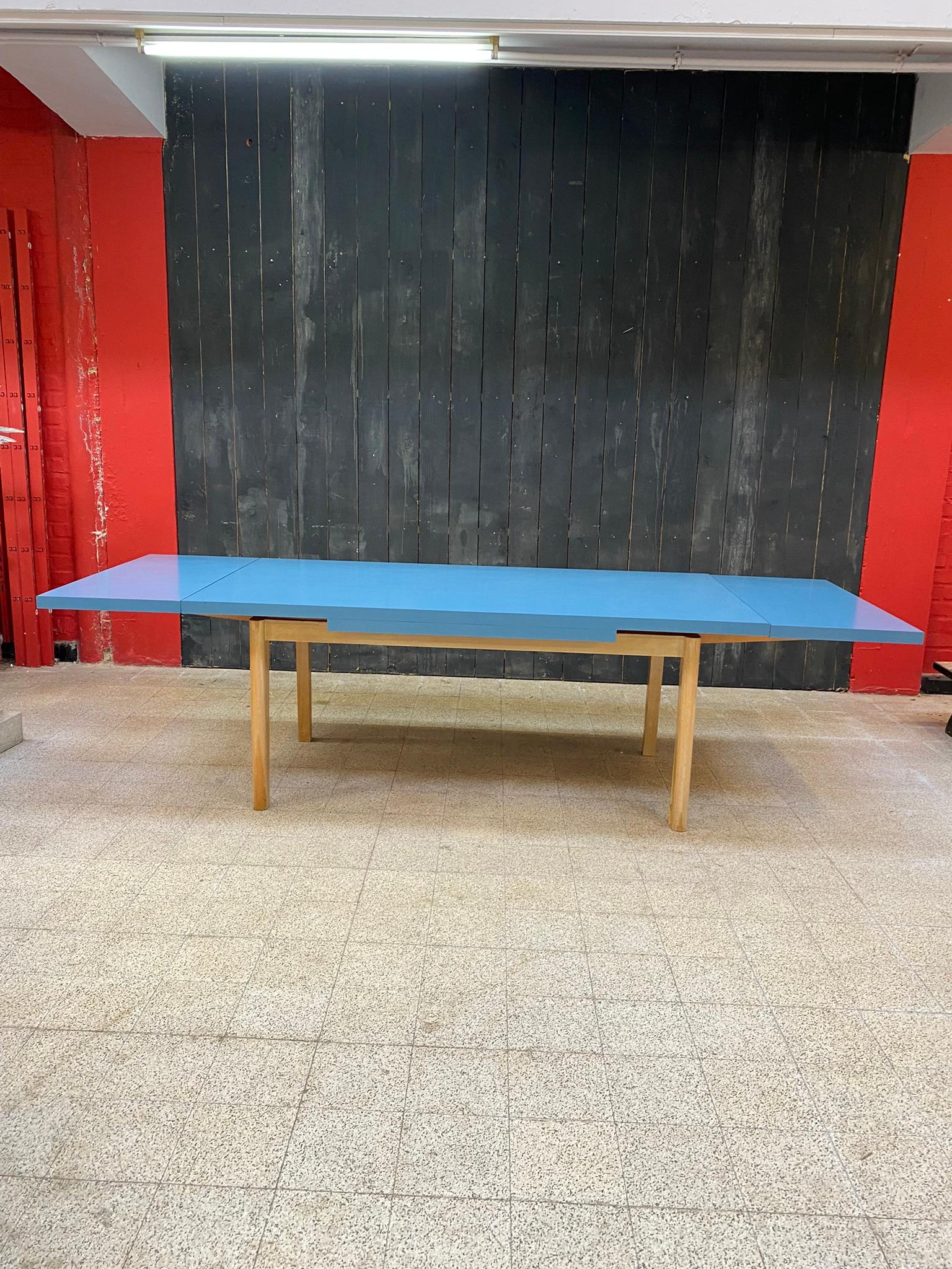 Mid-20th Century Ash and Laminate Table Reconstruction Period, circa 1950 For Sale