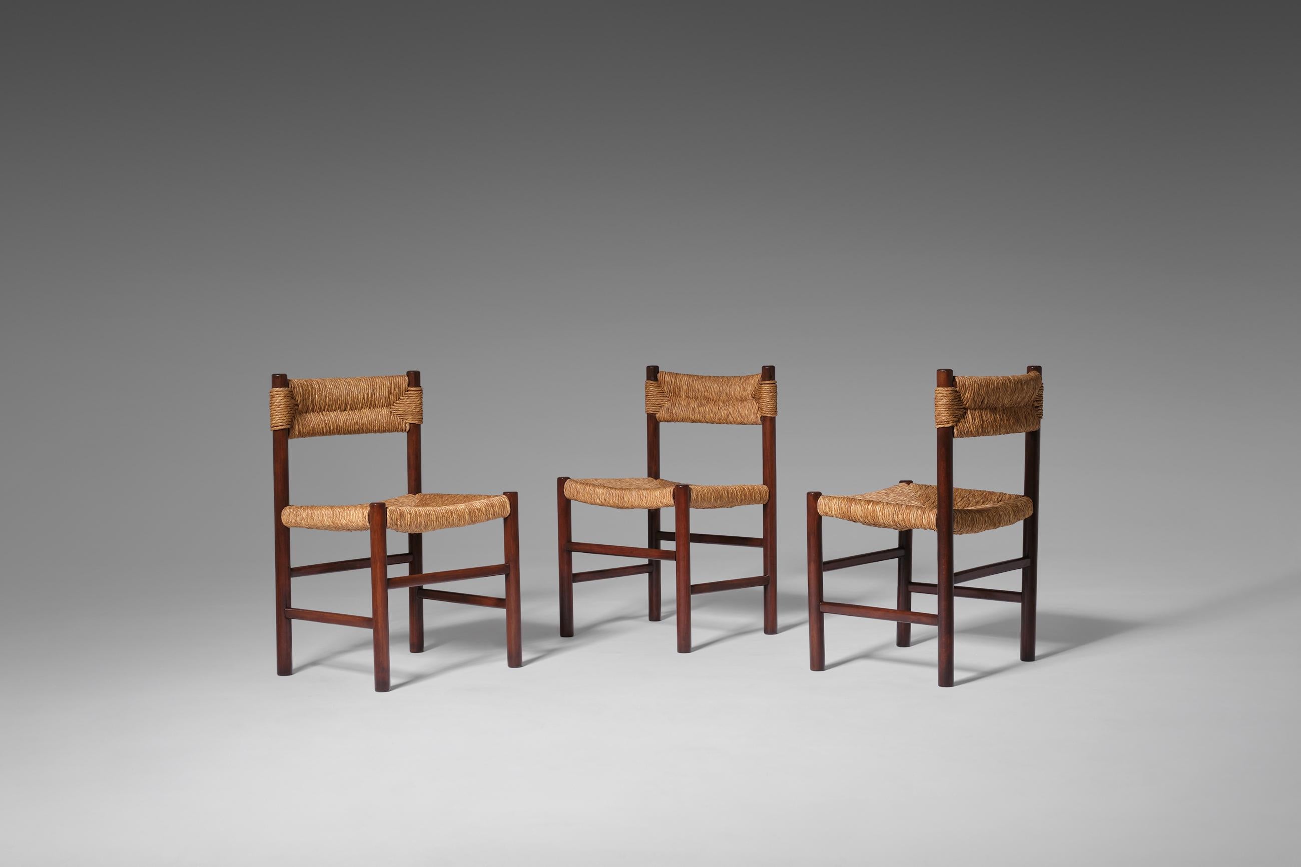 Ash and Rush ‘Dordogne’ Dining Chairs, France, 1960’s 1