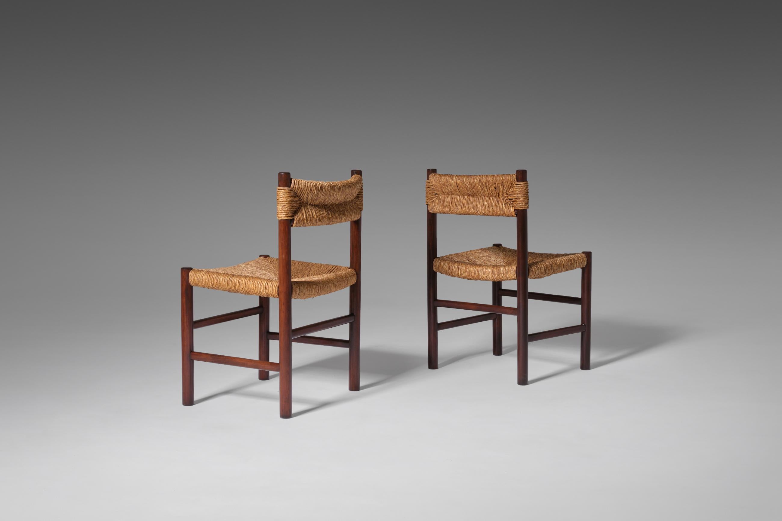 Ash and Rush ‘Dordogne’ Dining Chairs, France, 1960’s 3