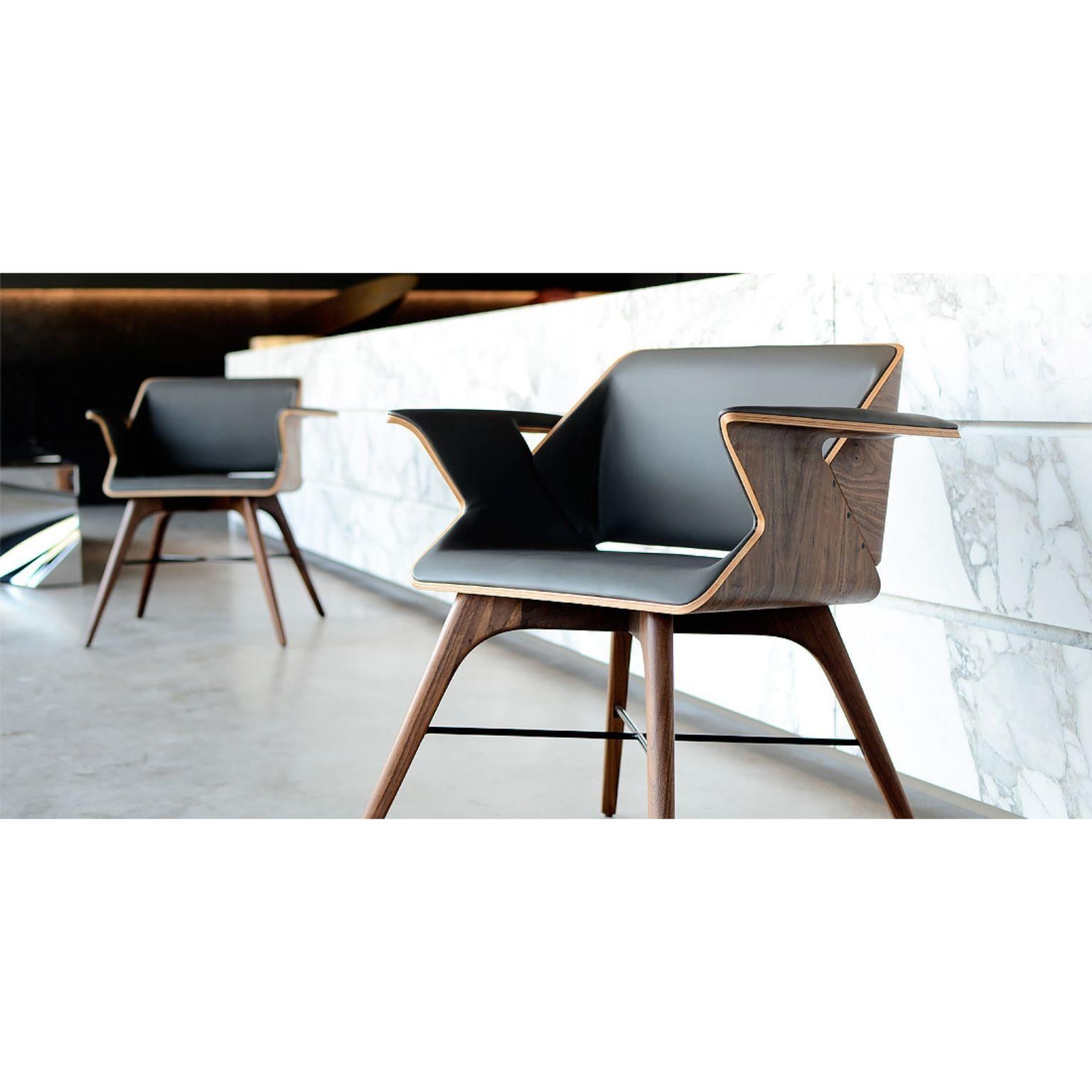 Ash and Walnut Contemporary Chair by Alexandre Caldas In New Condition In Geneve, CH