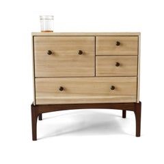 Ash Aurora Nightstand Four Drawer Modern Bedside Table/ Chest of Drawers by Arid