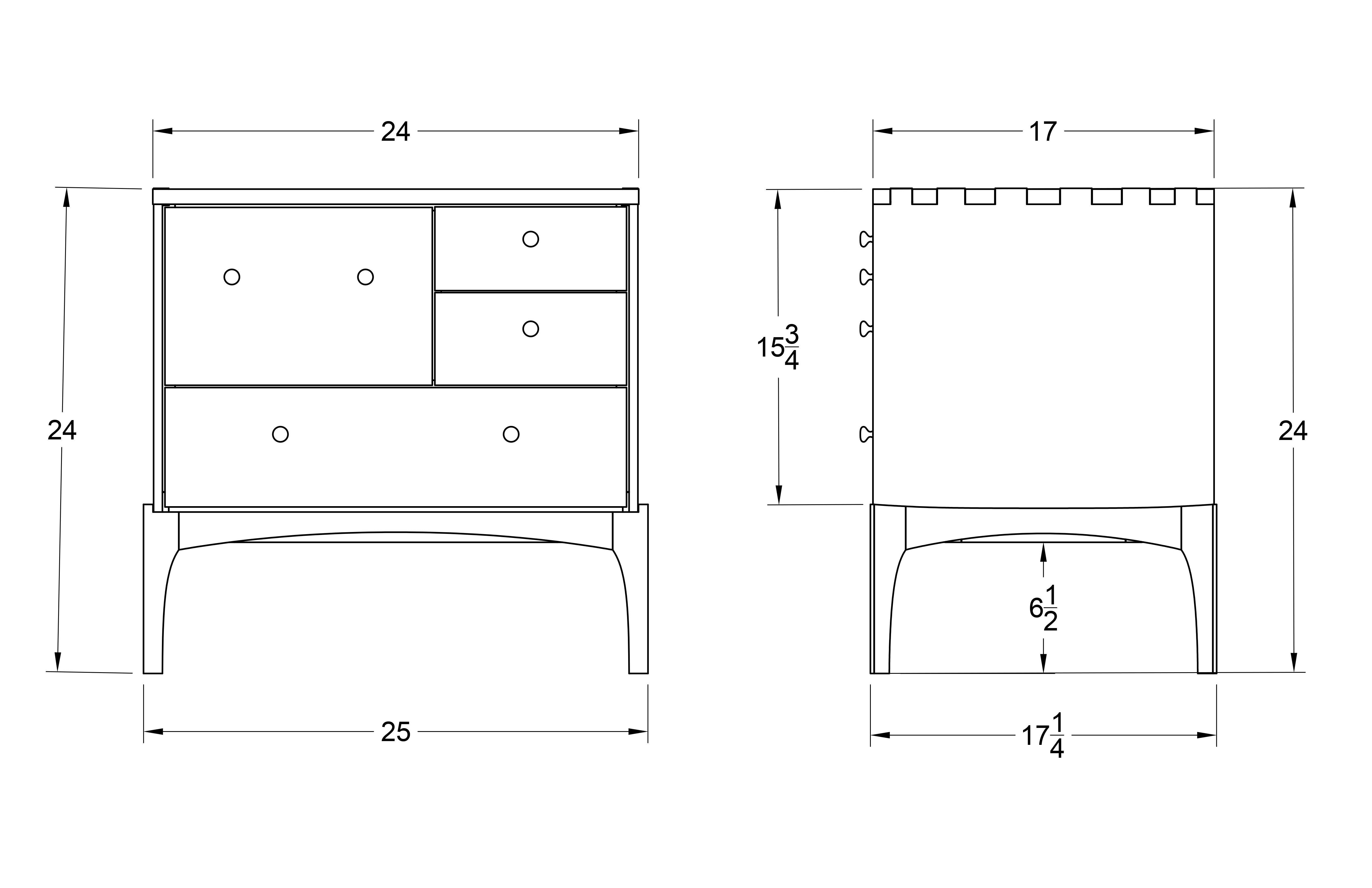 Ash Aurora Nightstand Four Drawer Modern Bedside Table/ Chest of Drawers by Arid (21. Jahrhundert und zeitgenössisch) im Angebot