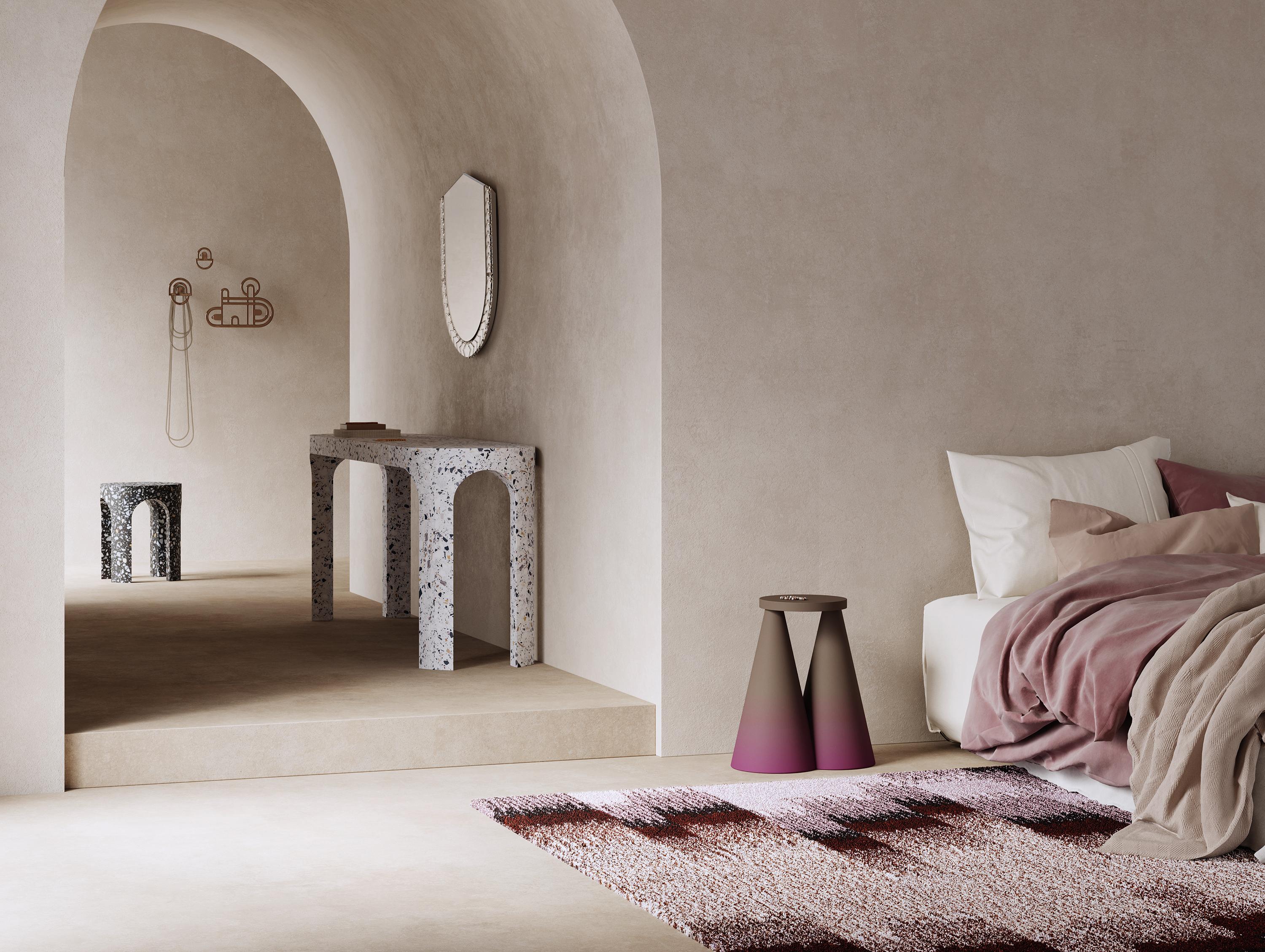 Epoca Due-Teppich aus Eiche in Bordeaux von Alissa + Nienke  (21. Jahrhundert und zeitgenössisch) im Angebot