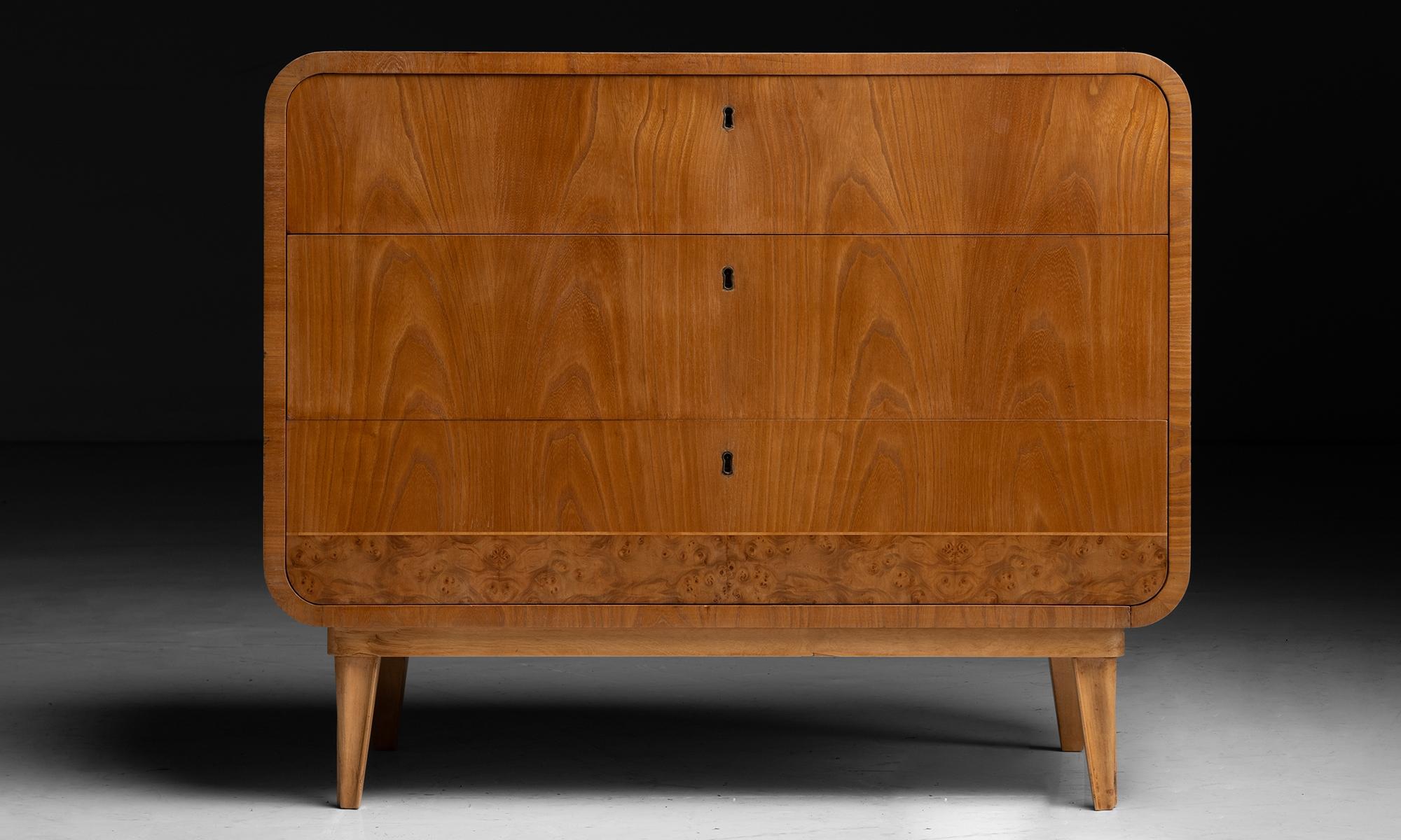 Ash & Burr Cabinet, England circa 1950 In Good Condition In Culver City, CA