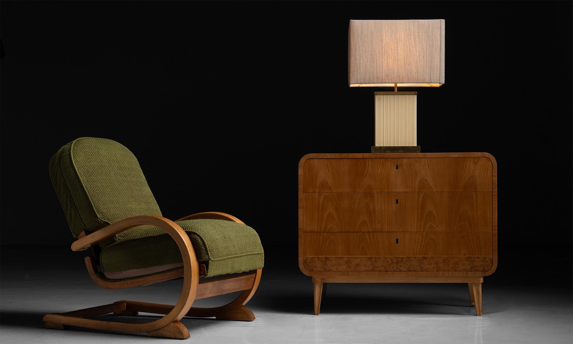 Mid-20th Century Ash & Burr Cabinet, England circa 1950