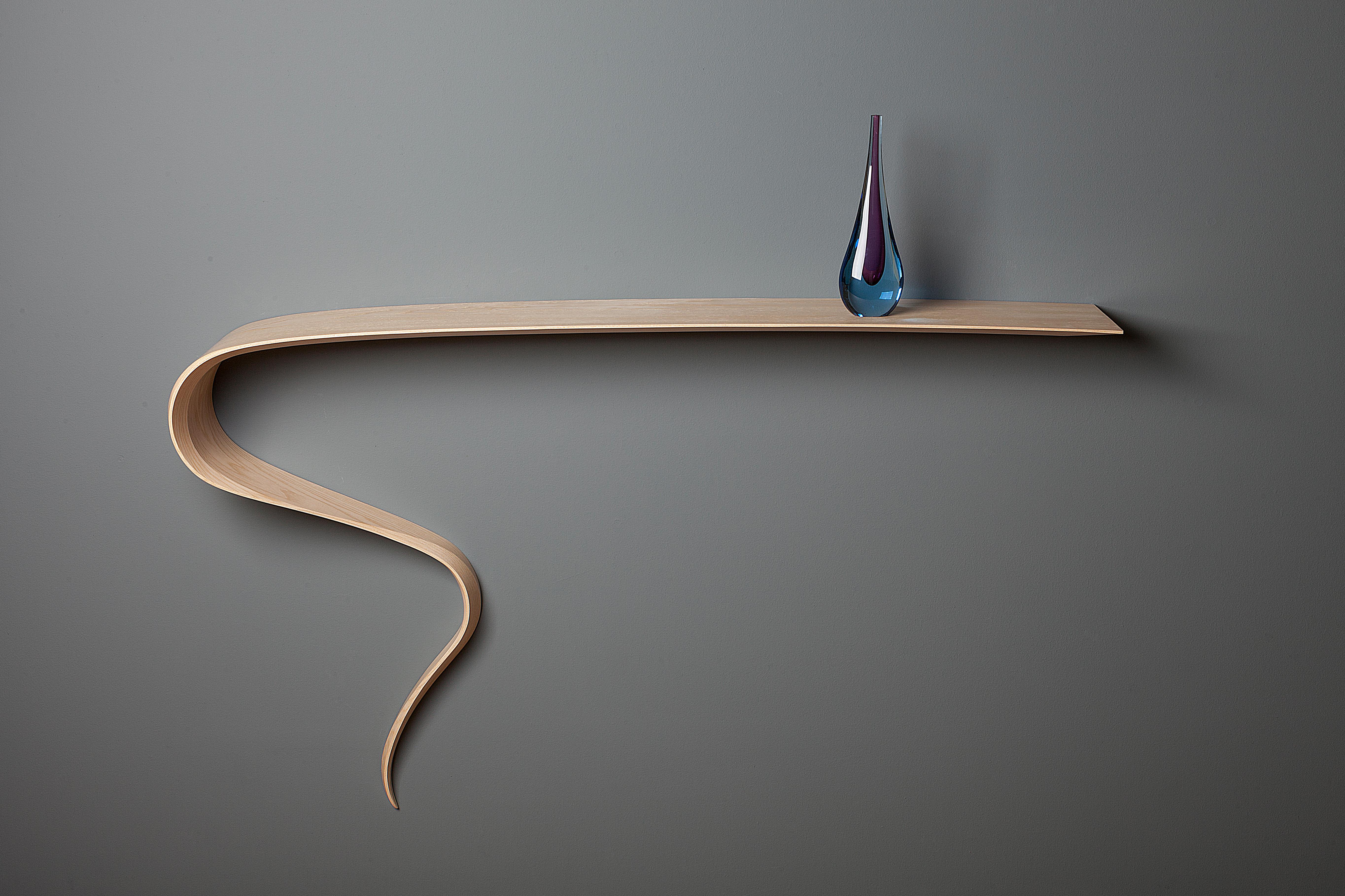 Ash Comet Floating Shelf by David Tragen In New Condition For Sale In Geneve, CH