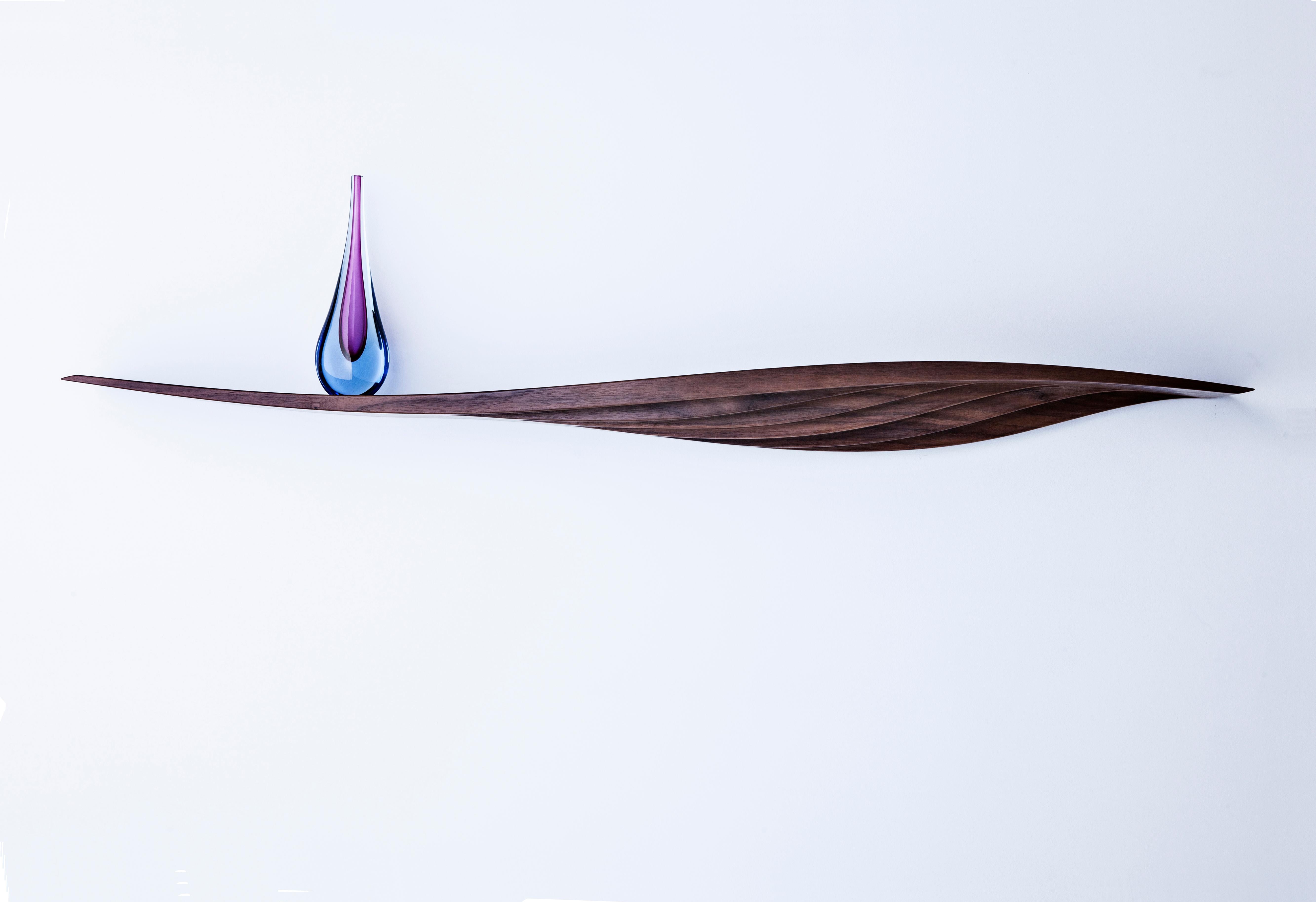 Ash Comet Floating Shelf by David Tragen For Sale 1