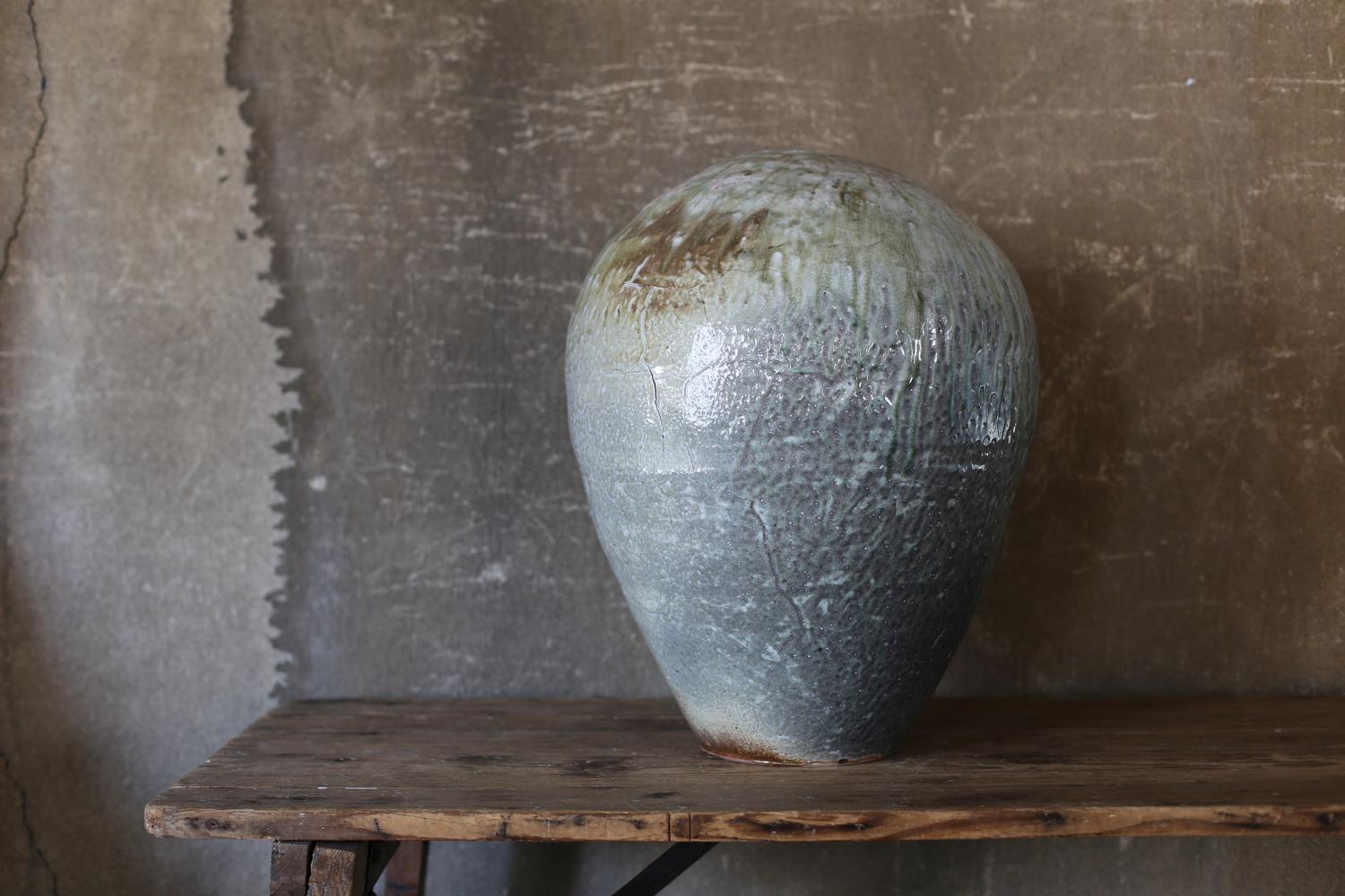 Japanese Ash-Covered Vase by U-Turn Ushiro