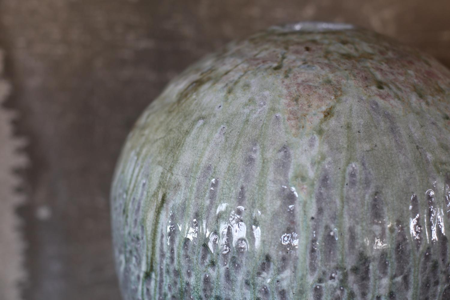 Hand-Crafted Ash-Covered Vase by U-Turn Ushiro