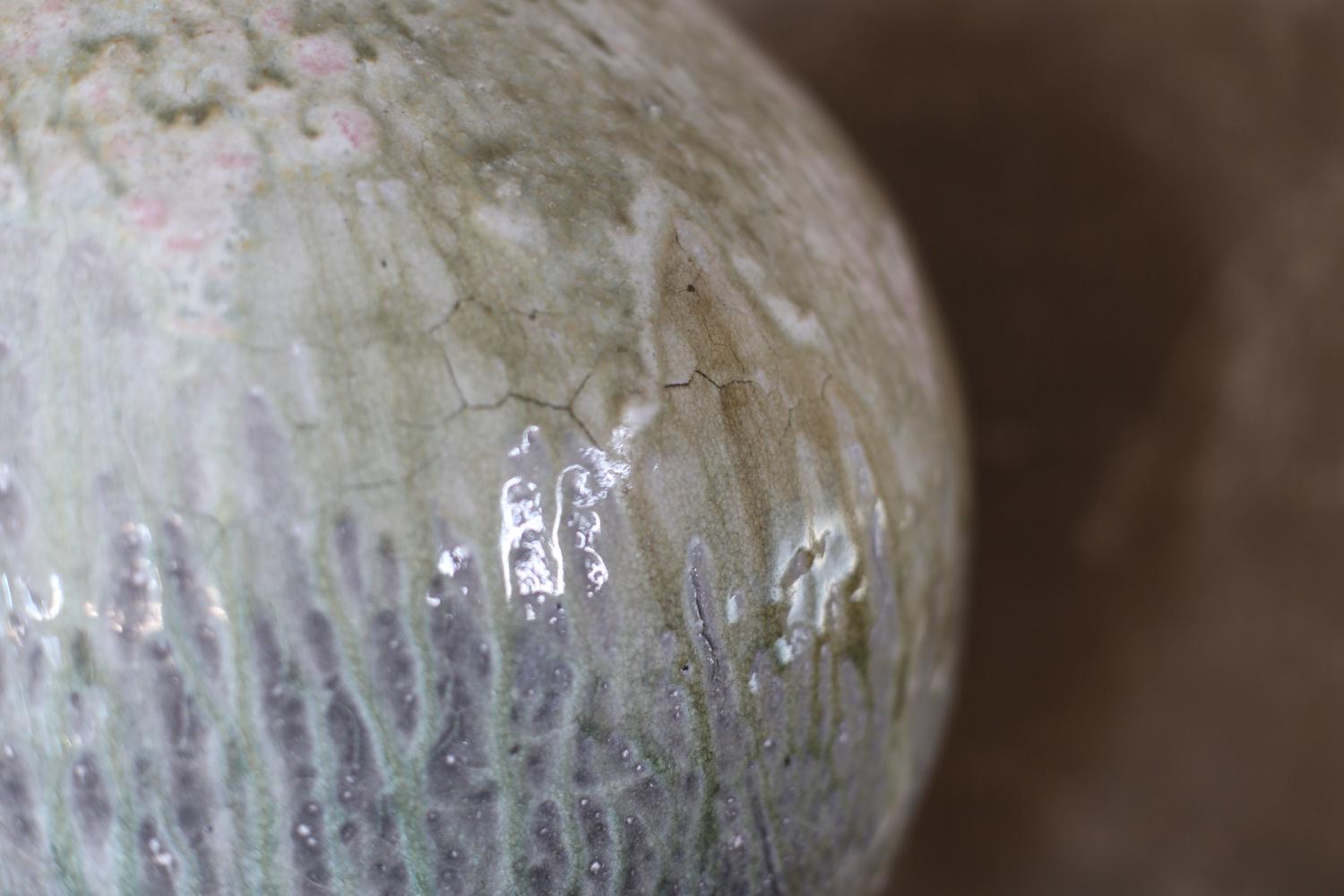 Contemporary Ash-Covered Vase by U-Turn Ushiro