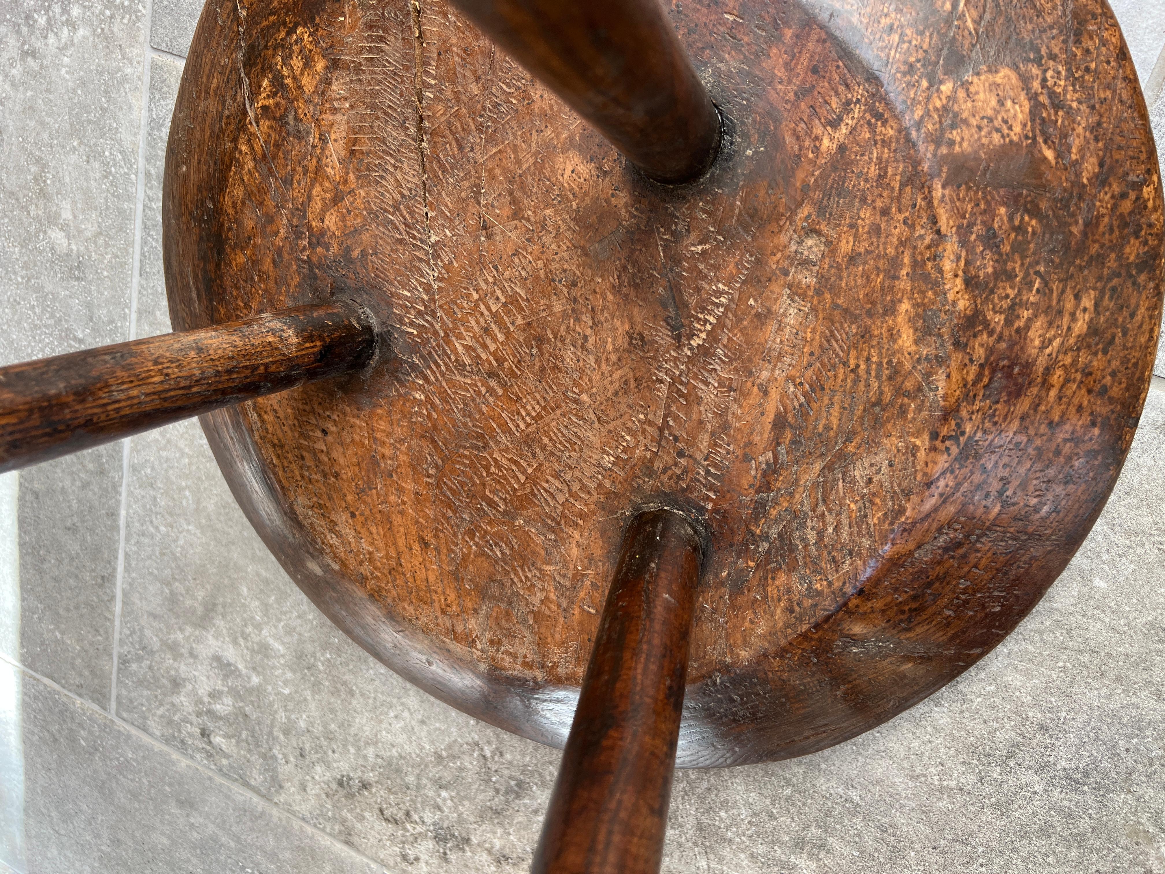 Cricket-Tisch aus Eschenholz, spätes 19. Jahrhundert (Land) im Angebot
