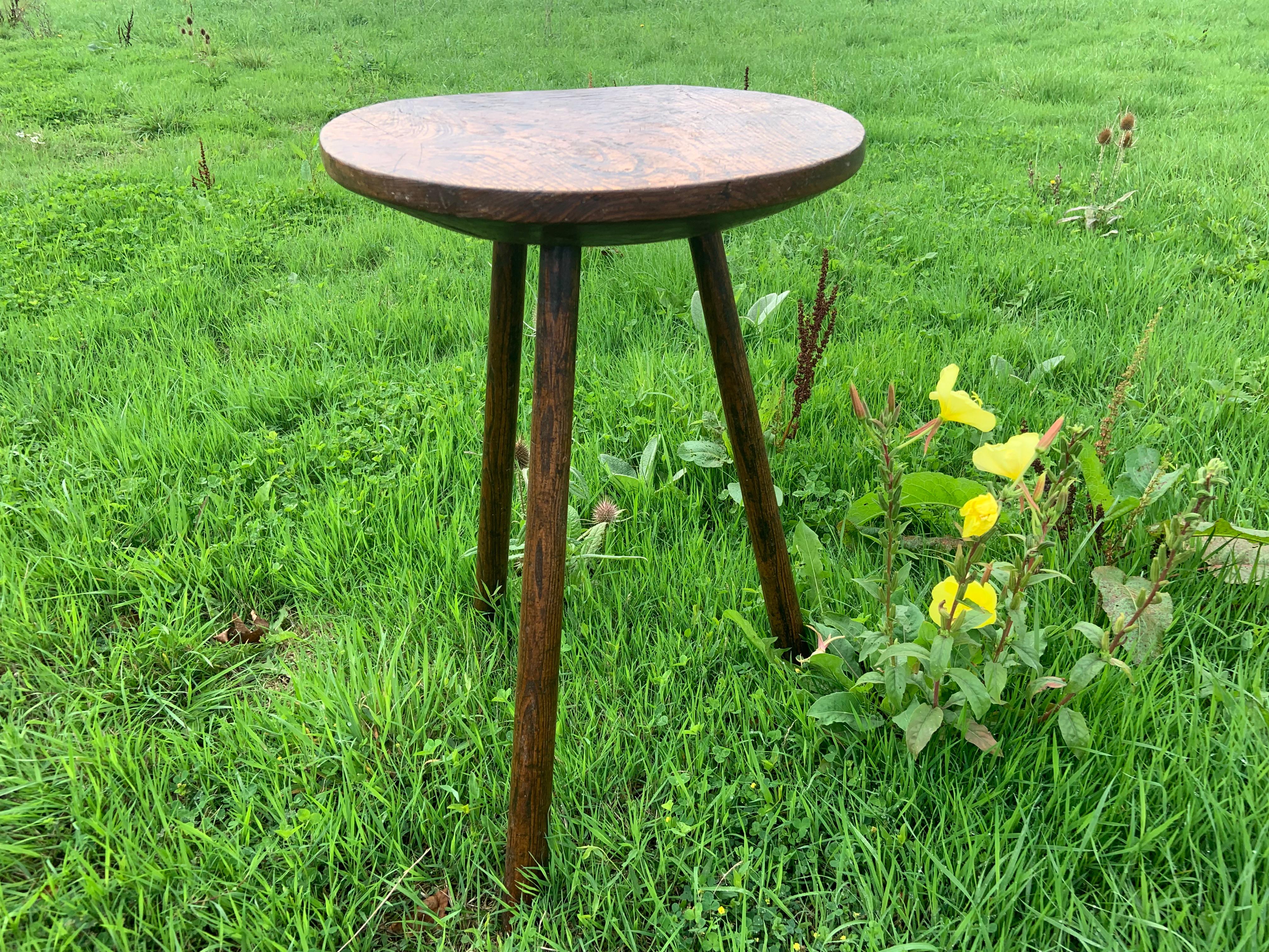 Hand-Crafted Ash Cricket Table Late 19th Century For Sale