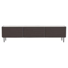 Sideboard aus Eschenholz mit dunklen Calacata Waves, M von Milla & Milli