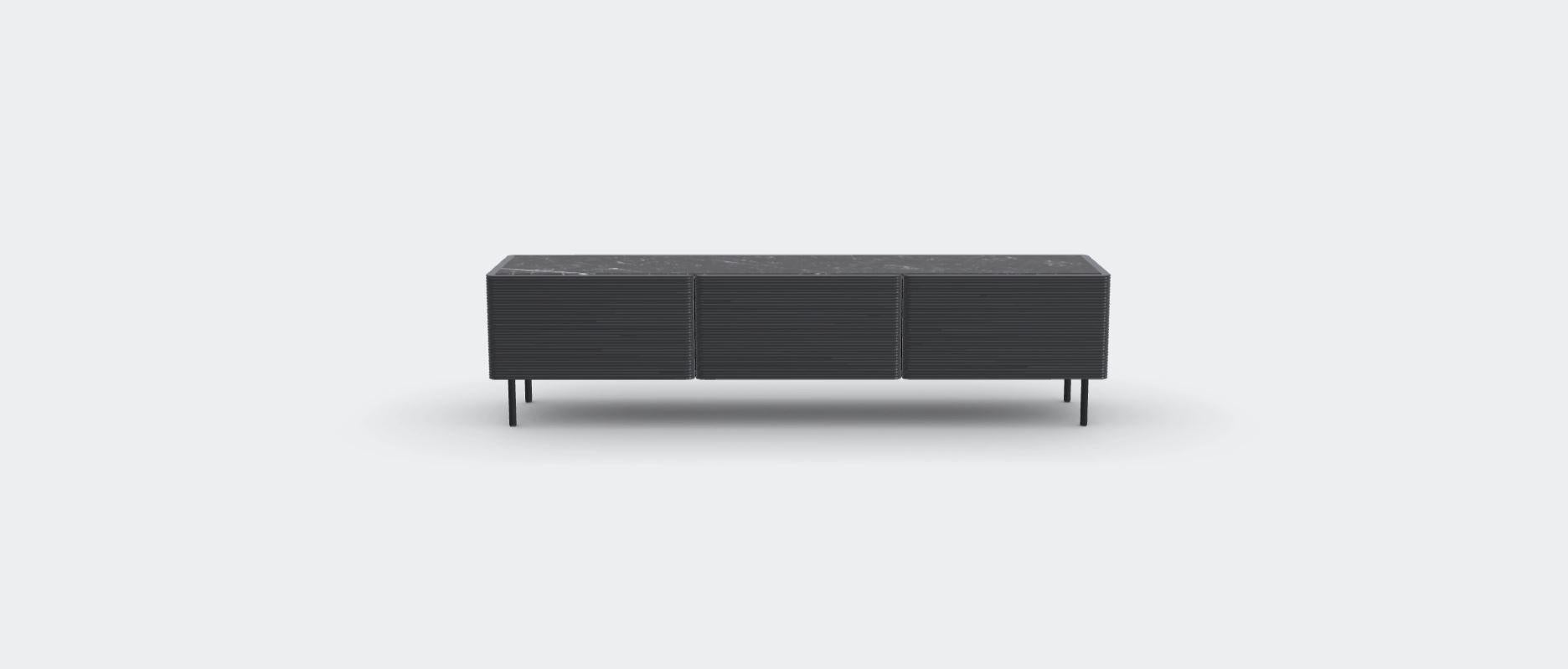 Moderne En frêne foncé Nero Marquina Waves M de Milla & Milli en vente