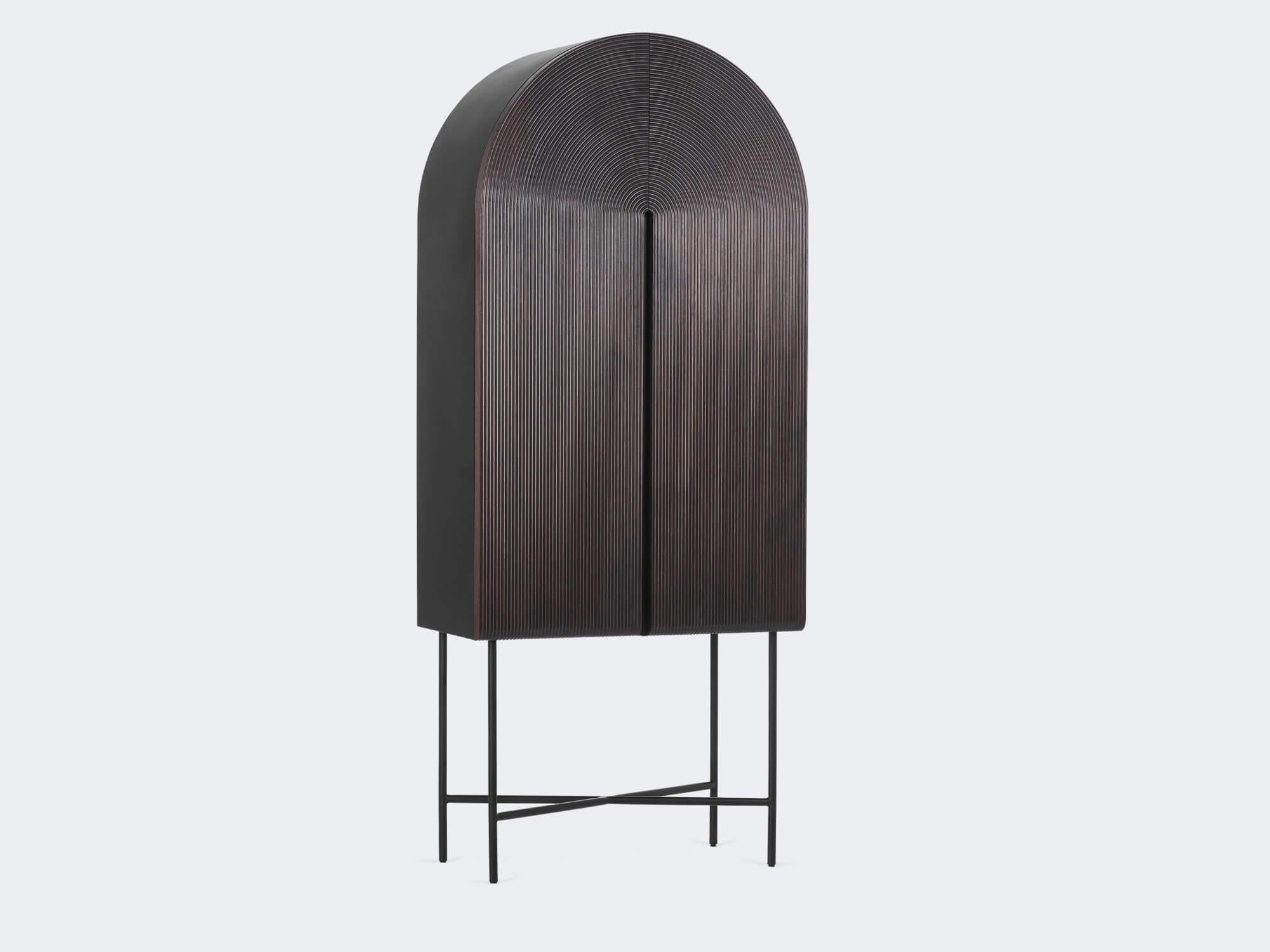 Moderno Mobile bar Ash Dark Waves di Milla & Milly in vendita