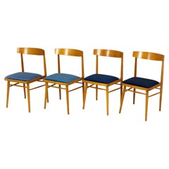 Ash Dining Chairs from Ton, 1960s, Set of 4