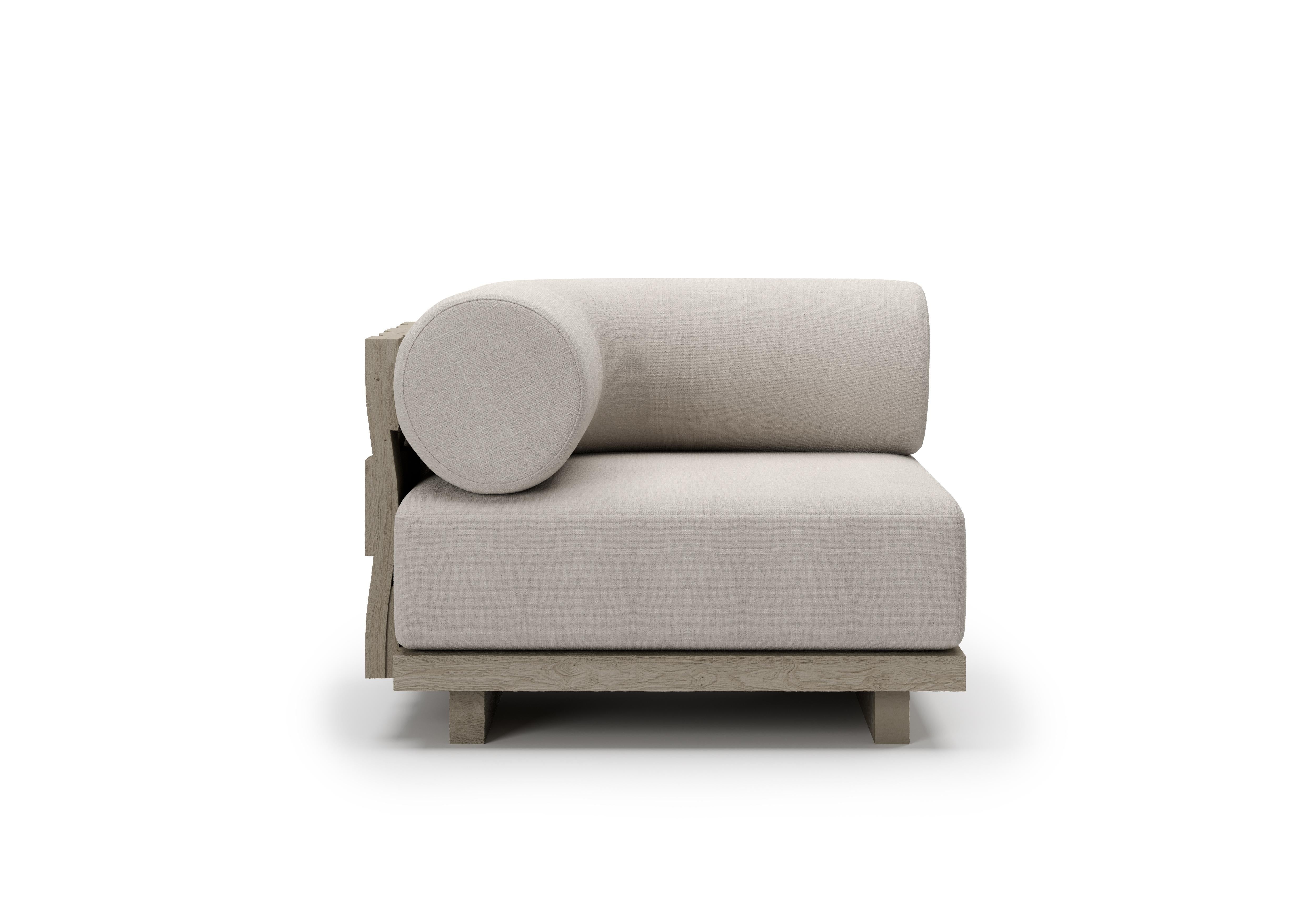 Post-Modern Ash Dune Armless Corner Sofa by SNOC